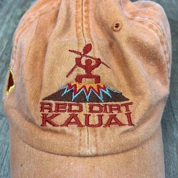 Vtg Red Dirt Kauai Men's Hat Adjustable One Size Cap Leather Strap - Picture 3 of 12